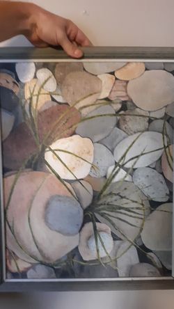 Original oil painting Ted Mack beach rocks 1986 signed dated