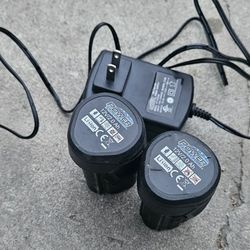 Power Torque 12v/ 2.0 Ah Lizion 2 Batteries And Charger 