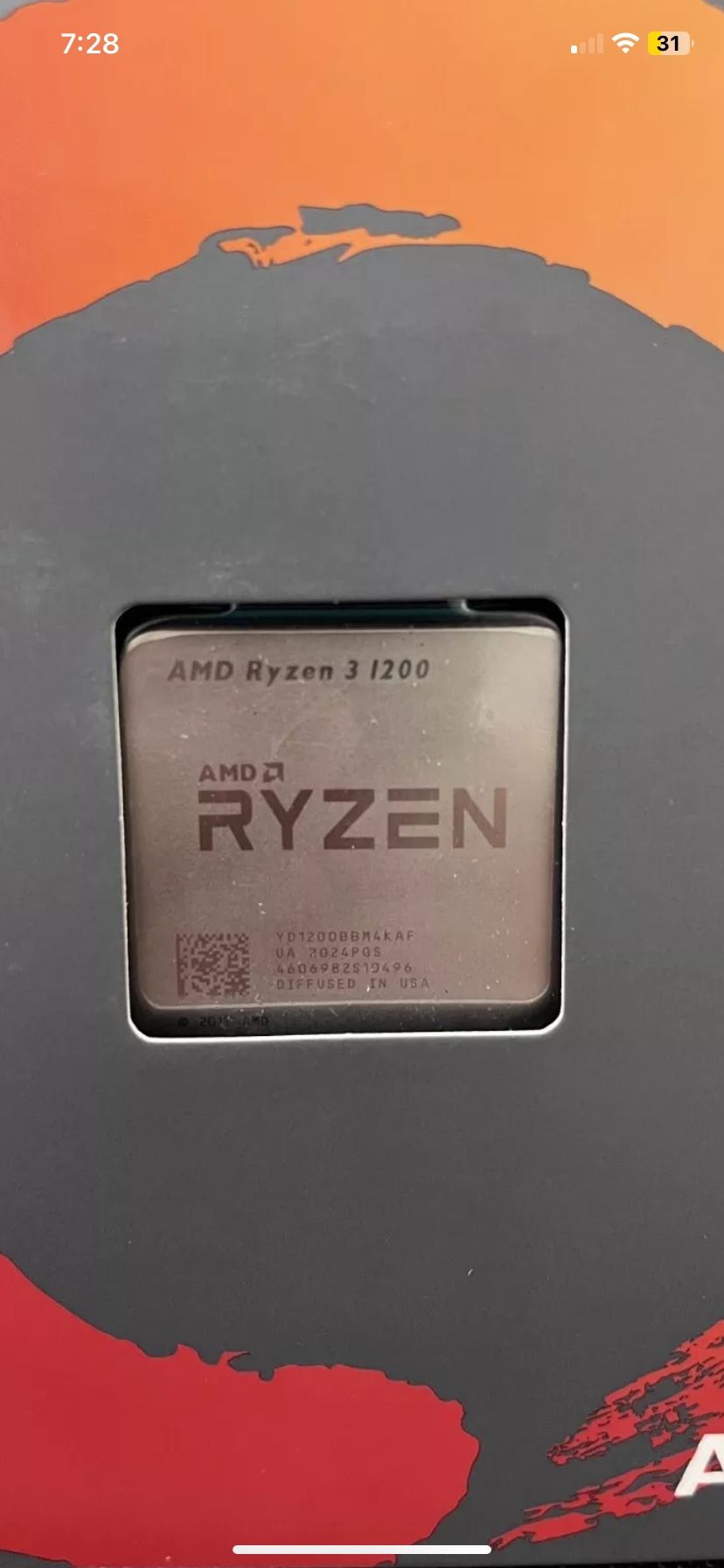 AMD Ryzen 3 1200 (No Cooler Included)