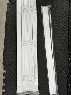 2 Inch Cordless Faux Wood Blinds 34x 84 (2 Packs/ 2 Blinds)