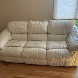 White Leather Couch