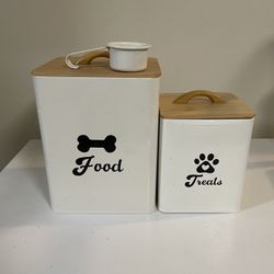 Dog Food and Treat Containers