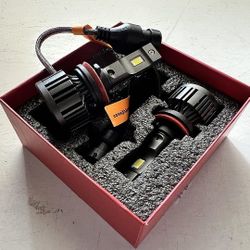 9006/HB4 LED Bulbs, 9006 LED Light Bulbs, Super Bright 6000K Xenon White, Plug-and-Play Halogen Replacement 