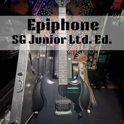 Epiphone — 2017 — SG Junior LTD ED. — Worn Black