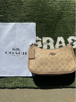 Tan coach teri bag