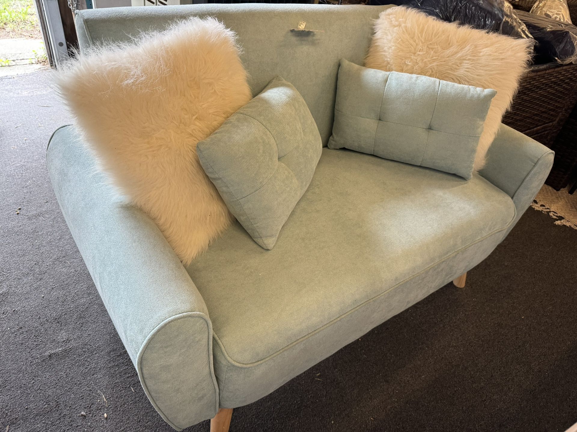 Oversized Chair Small Loveseat New Assembled
