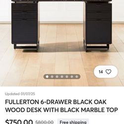 Black Marble Desk