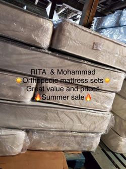 Brand new orthopedic mattress and box spring