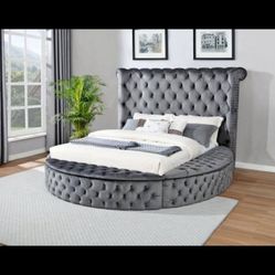 DON’T MISS OUT!!! TUFTED Bed Frames with STORAGE!!