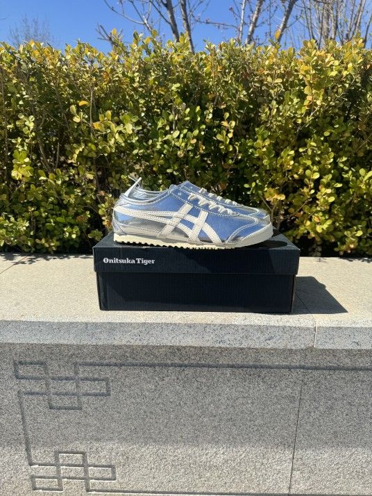 Onitsuka Tiqer Silver glitter casual shoes us8