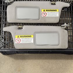 Honda Civic 2010 Sun Visors (Gray) – OEM Pair w/ Mirrors