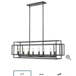 Z-Lite Titania 8 Light 13" Wide Taper Candle Linear Chandelier