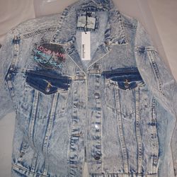 Vintage Acid Wash Jean Jacket New Paid $89 Med
