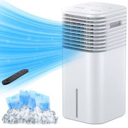 Windowless Portable Air Conditioner, 15H Timer & 120°Oscillation, 3-IN-1 Portable AC Unit with Remote, 2-Gal Tank, 3 Modes & 3 Speeds, Ultra-Quiet 24"