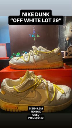 OFF WHITE LOT DUNK