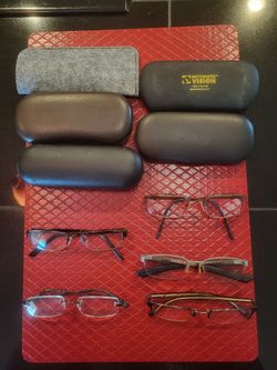 Miscellaneous 5 Eyeglass Frames With Cases.