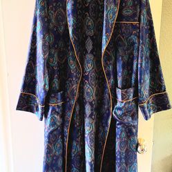 Vtg Men's Robe Number 1 London Size S/M