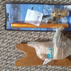 New Ultralight Mini Fishing Rod + Reel Sierra Trout Backpacking Hiking Kids Extendable Brass Metal 38" Pocket Sized REI Penn Shimano Telescopic Extend