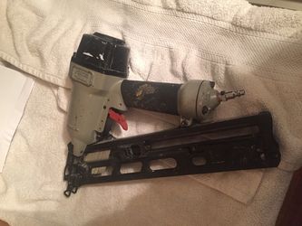 Porter cable air finish nail gun works good