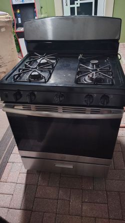 General Electric gas stove.