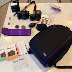 Canon EOS 7D Camera W/extras