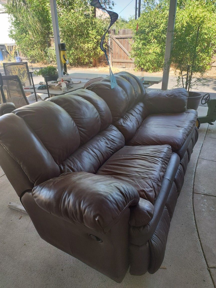 Recliner Leather Couch
