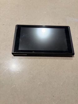 Nintendo Switch V1 (2017, unpatched) + dock, gray Joy-Cons, grip, case