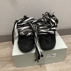 Lanvin Suede Curb Sneaker 