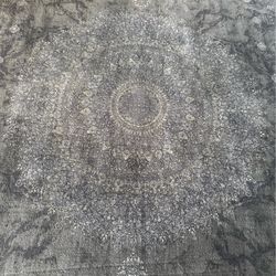 Modern Persian Style Area Rug – 5x7 Dark Gray Pattern