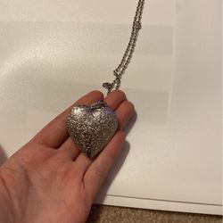 Large Heart Locket Necklace Thumbnail
