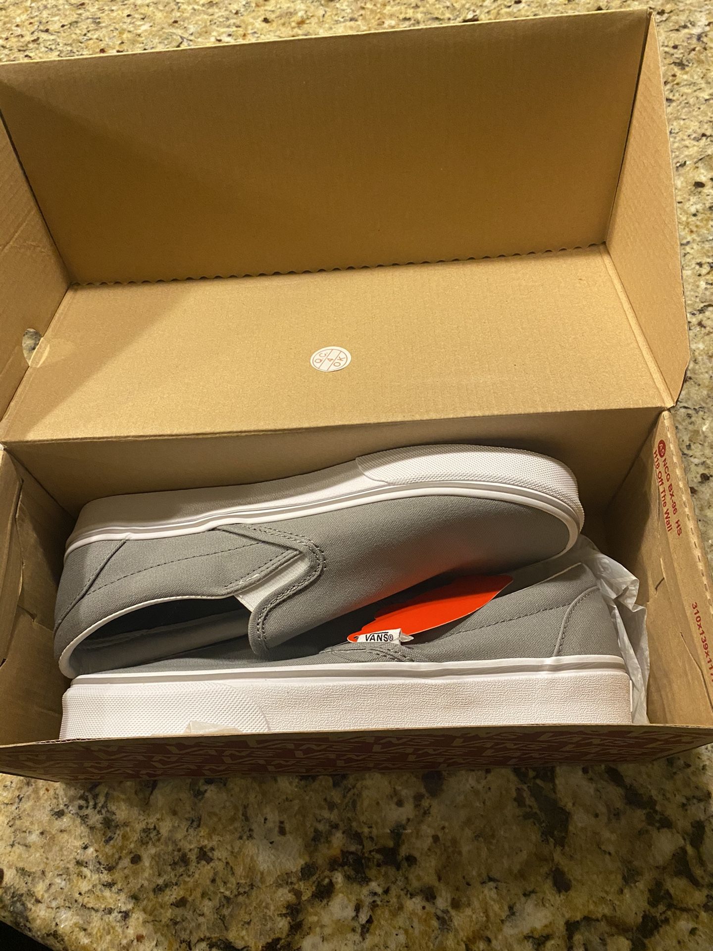 Size 8 1/2 Woman’s Brand New Grey Vans!