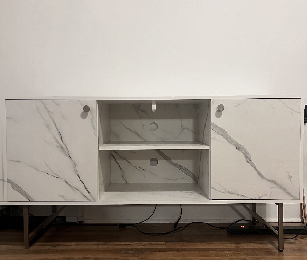 Marble TV stand