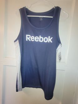 Reebok Women's Courtside Basketball Performance Tank. Athletic Top. Muscle Shirt. Indigo