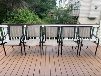 Set of 5 Hampton Bay Patio Chairs