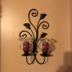 2 Sconces With Glass only 