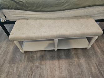 Ottoman bench - cream