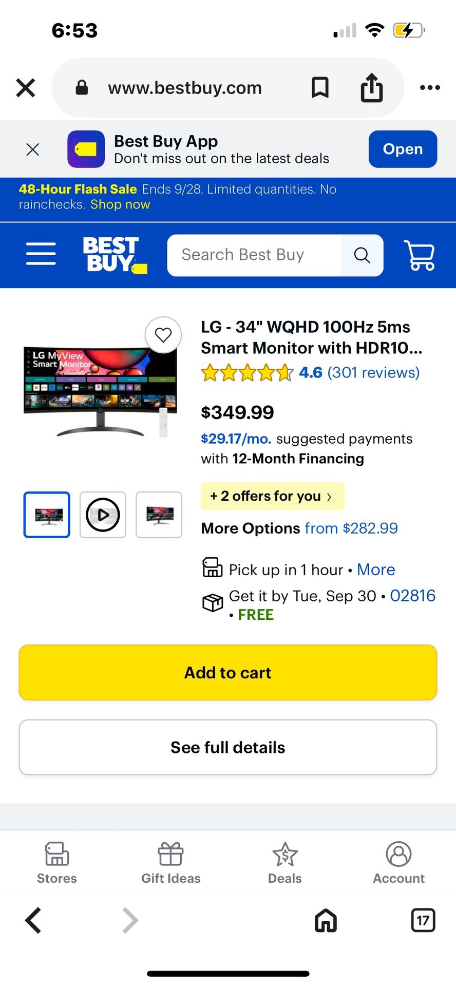 LG curved Gaming monitor (brand New) USED ONLY ONCE OR TWICE