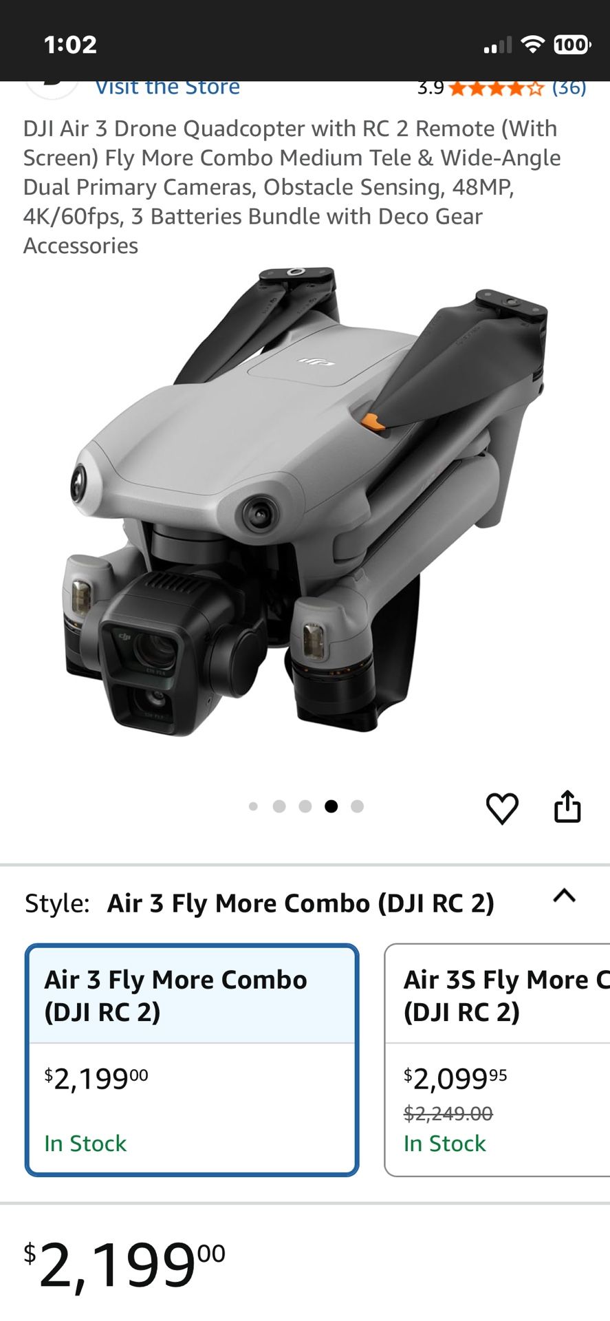 Dji AIR 3  DRONE