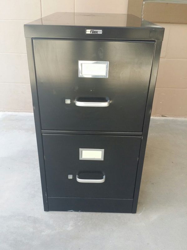 Filex 2 Drawer Heavy Duty Filing Cabinet No Lock Or Key For Sale