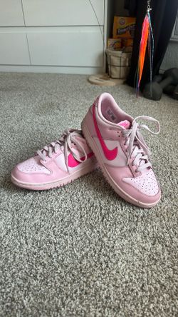 Nike Dunk Low "Soft Pink/Pink Foam/Hyper Pink" Grade School Girls' Shoe