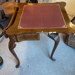 Antique Folding Wood Table 