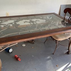 Table And Server With Chairs