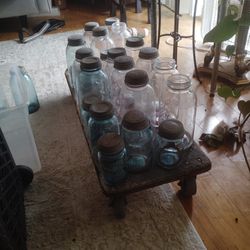 23 Vintage Ball Atlas And Kerr Mason Jars