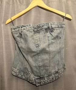 Denim Corset Top
