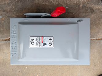 60 amp disconnect safety switch with fuses heavy duty