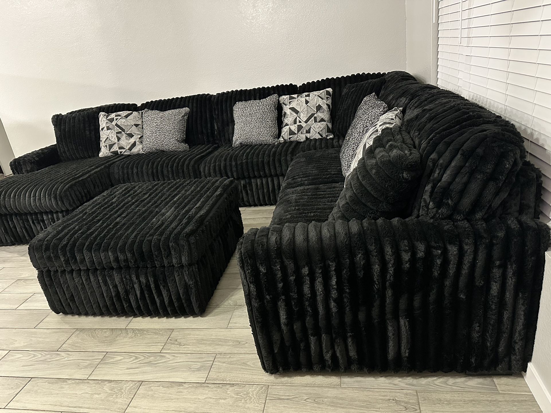 Black couches
