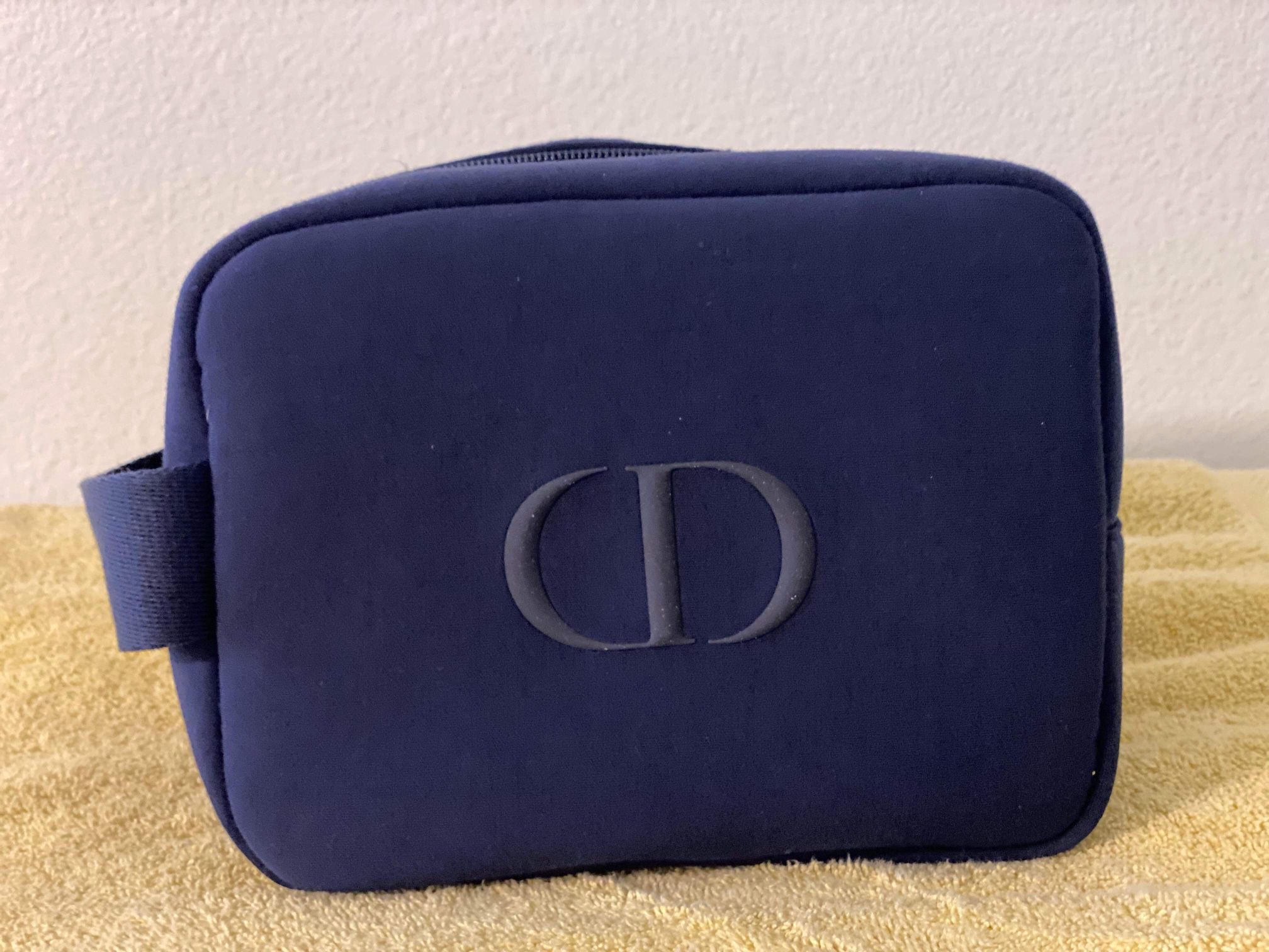 DIOR Beauty CD Logo BLUE Cosmetic Makecup Pouch
