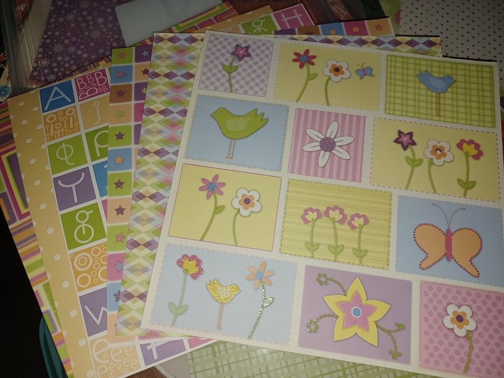 Scrapbooking Stuff In Container