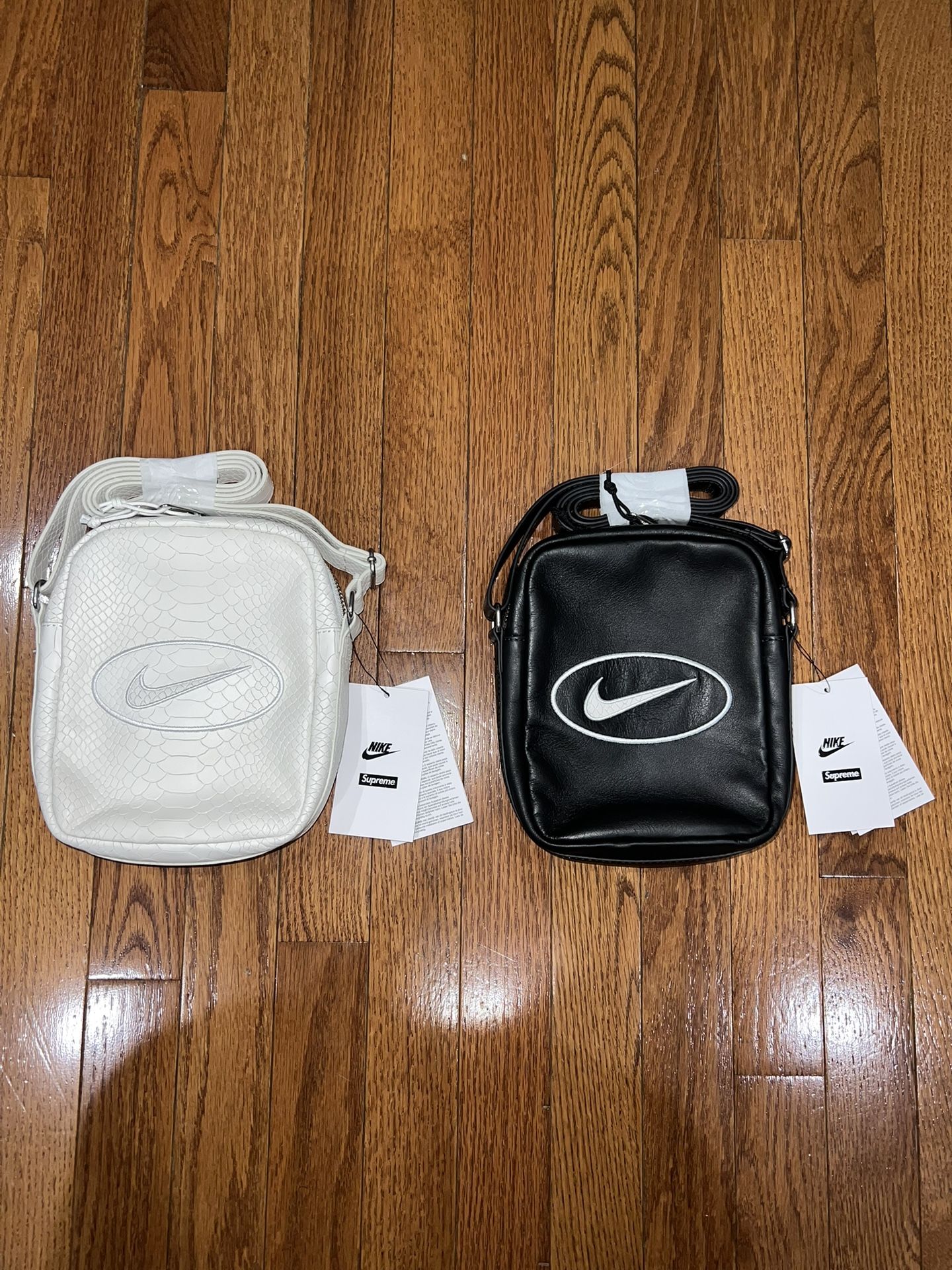 Supreme Nike Snakeskin Leather Shoulder Bags