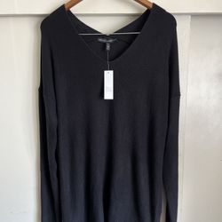 WHITEHOUS E BLACKMARKET Black Tunic, Size XL, New Sweater, Women’s Clothing, Women’s Sweater, Black Clothing, long shirt or a short dress, Tops Shirts